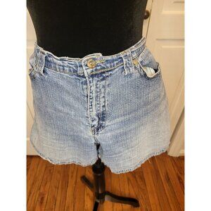 Faded Glory Light Wash Denim Shorts Stretch 4 in Inseam 10 Y2K Festival Spring